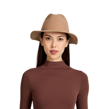 Sandy Wool Felt Fedora | Camel