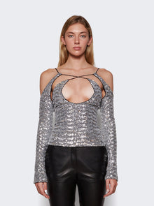 Women | The Attico | Zane Top | Silver