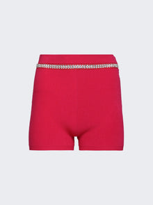 Rabanne | Embellished Knit Shorts | Pink