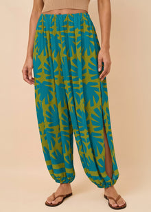 Womens | Lacy Pant | Chartreuse/Teal