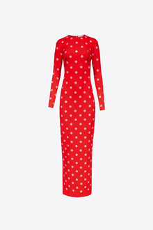 Polka Dot Long Sleeve Gown | Scarlet