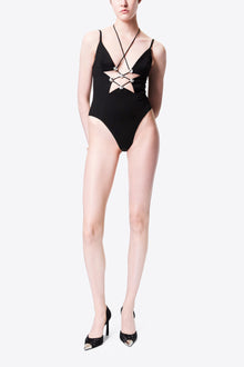 Star Cutout Bodysuit | Black