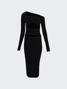 Women | Christopher Esber | Slashed Knit Shrug Dress | Black