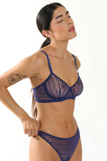 Electra Underwire Bra  | Navy Blue
