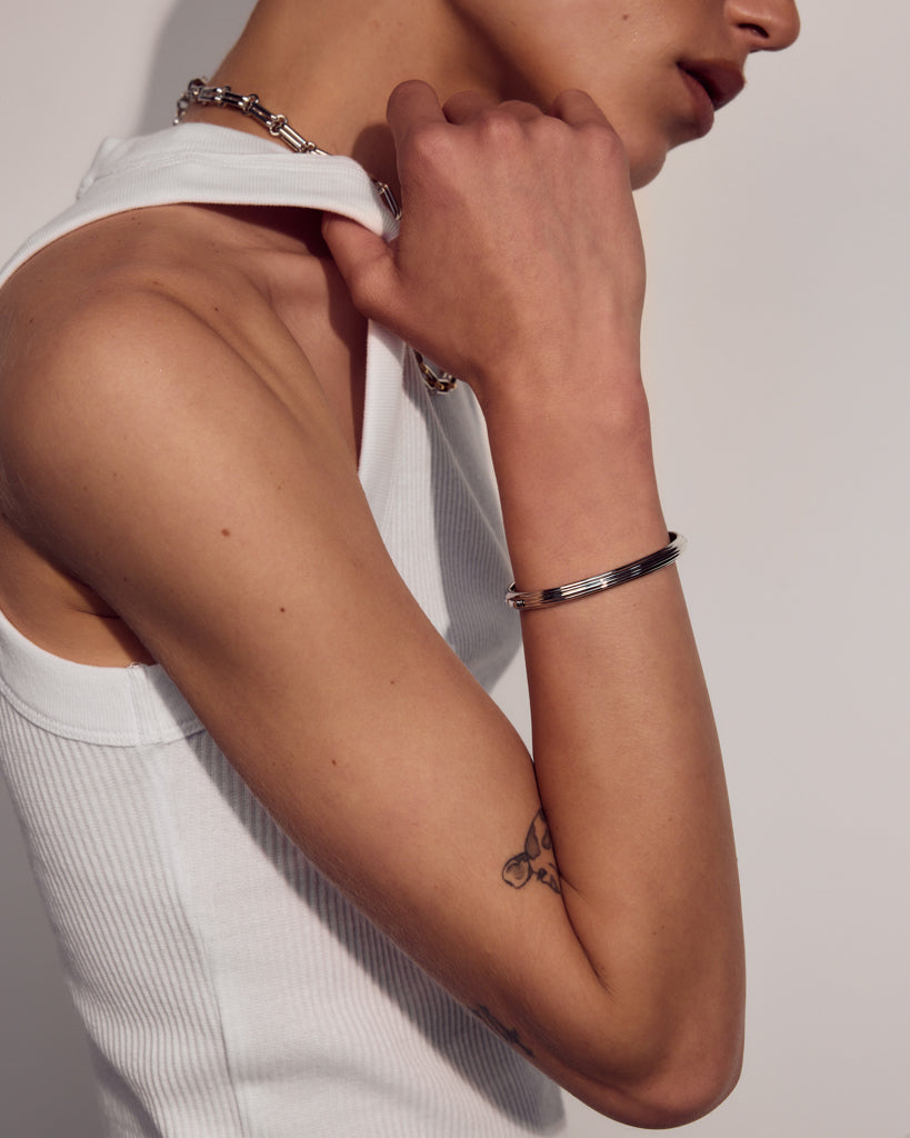 Remy Hinge Bracelet | Silver