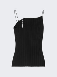 Women | Jacquemus | Le Haut Maille Plisse Top | Black
