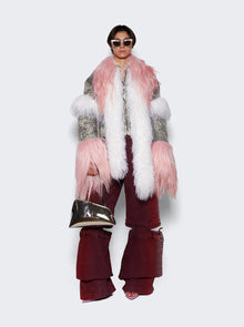 Women | The Attico | Cutout Mid Rise Jeans | Red & Purple