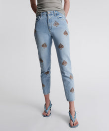 Legends High Waist Mom Fit Denim Jeans | Best Blue