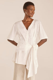 Tie Waist Blouse | Milk