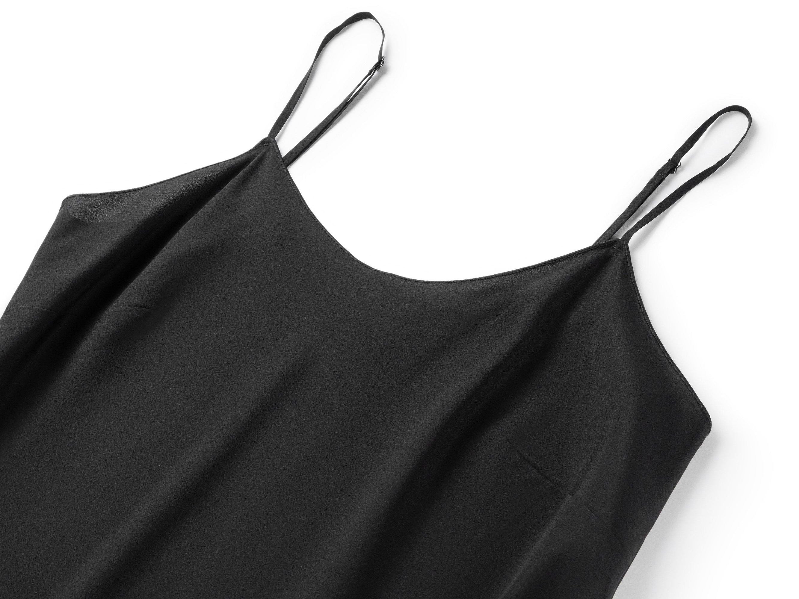 Silk Embrpoidered Collar Button-Down Shirt | Black