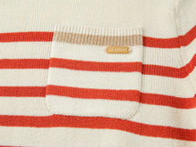 Vintage Striped Knit Sweater | Orange