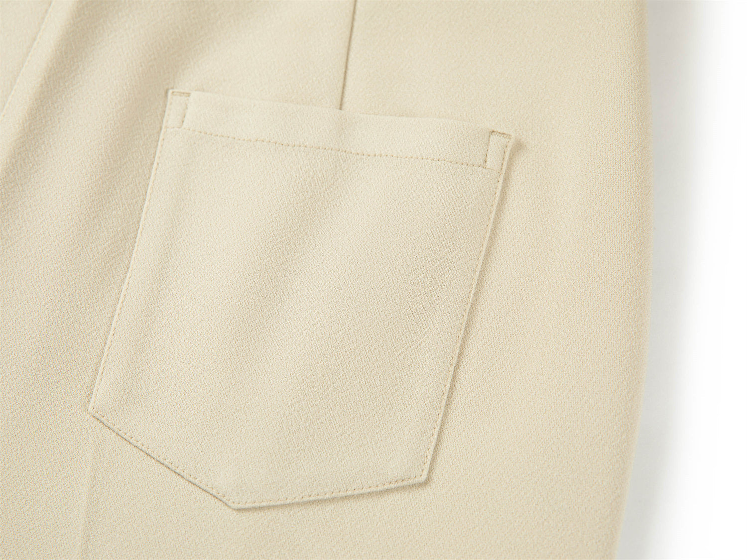 Triacetate Straight Flared Pants | Beige