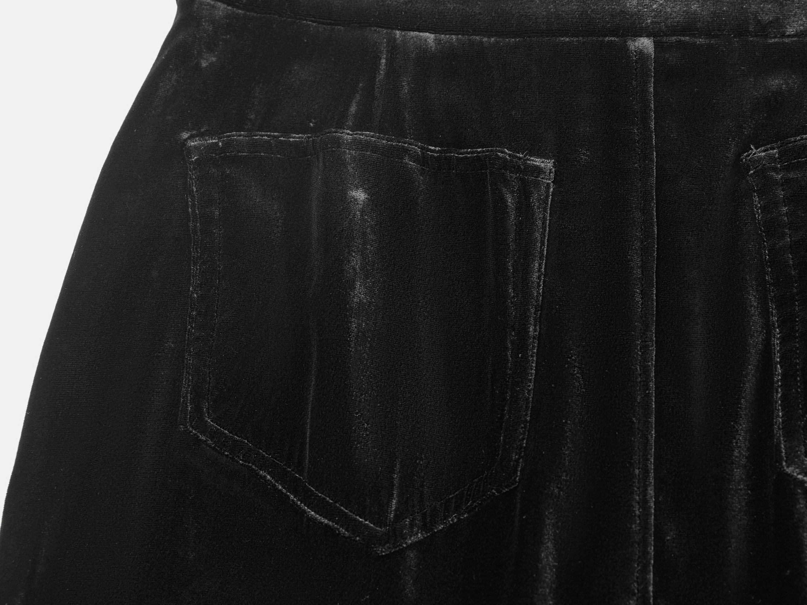 Mulberry Silk Skirt | Black