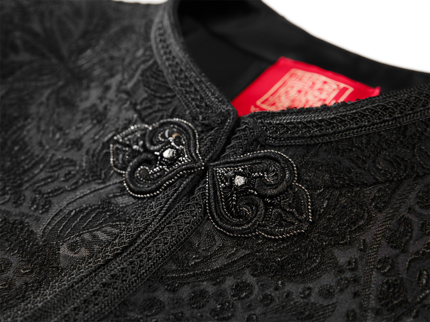 Elegant Short Chinese-style Top | Black