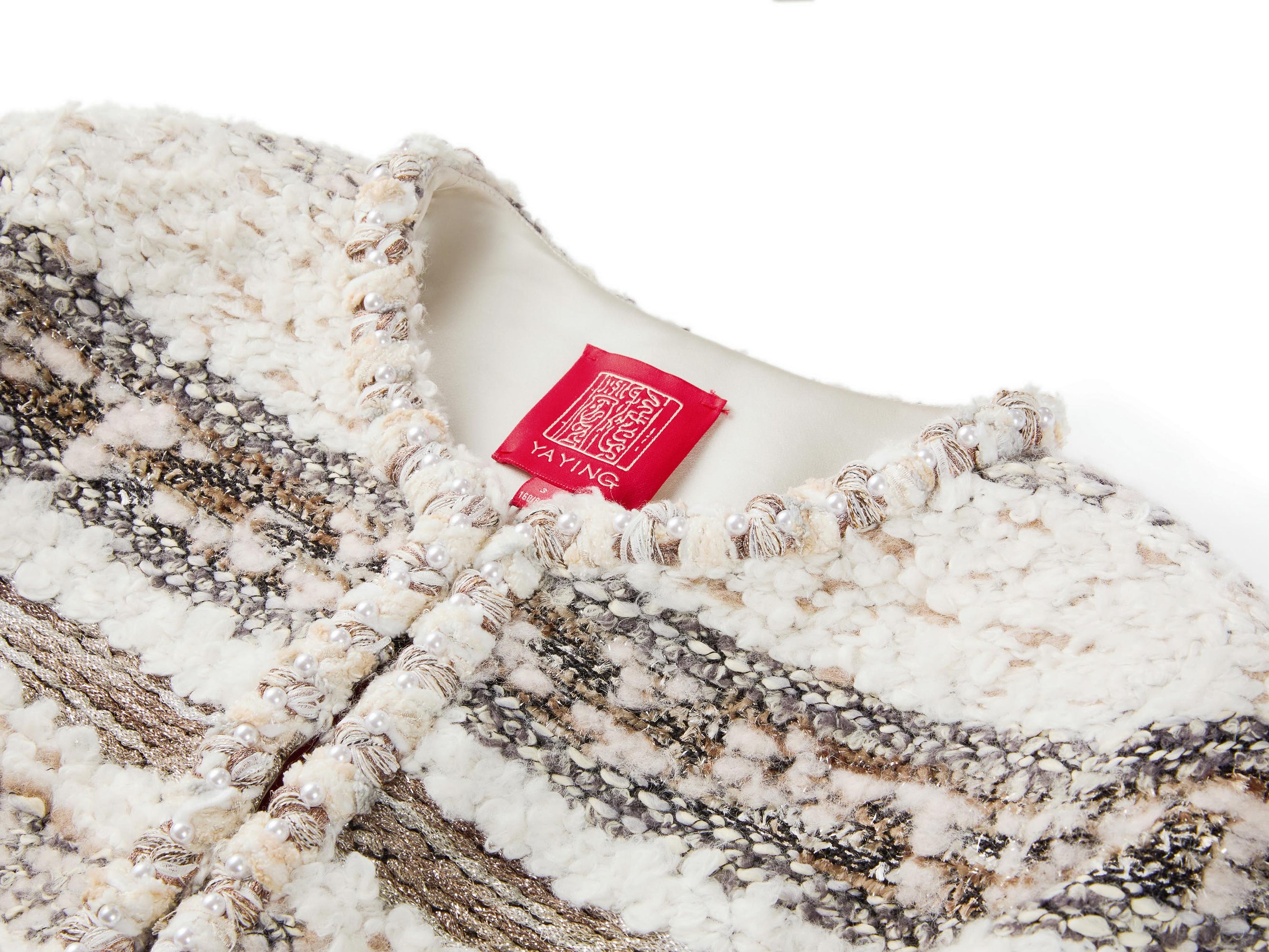 Striped Coat | Beige