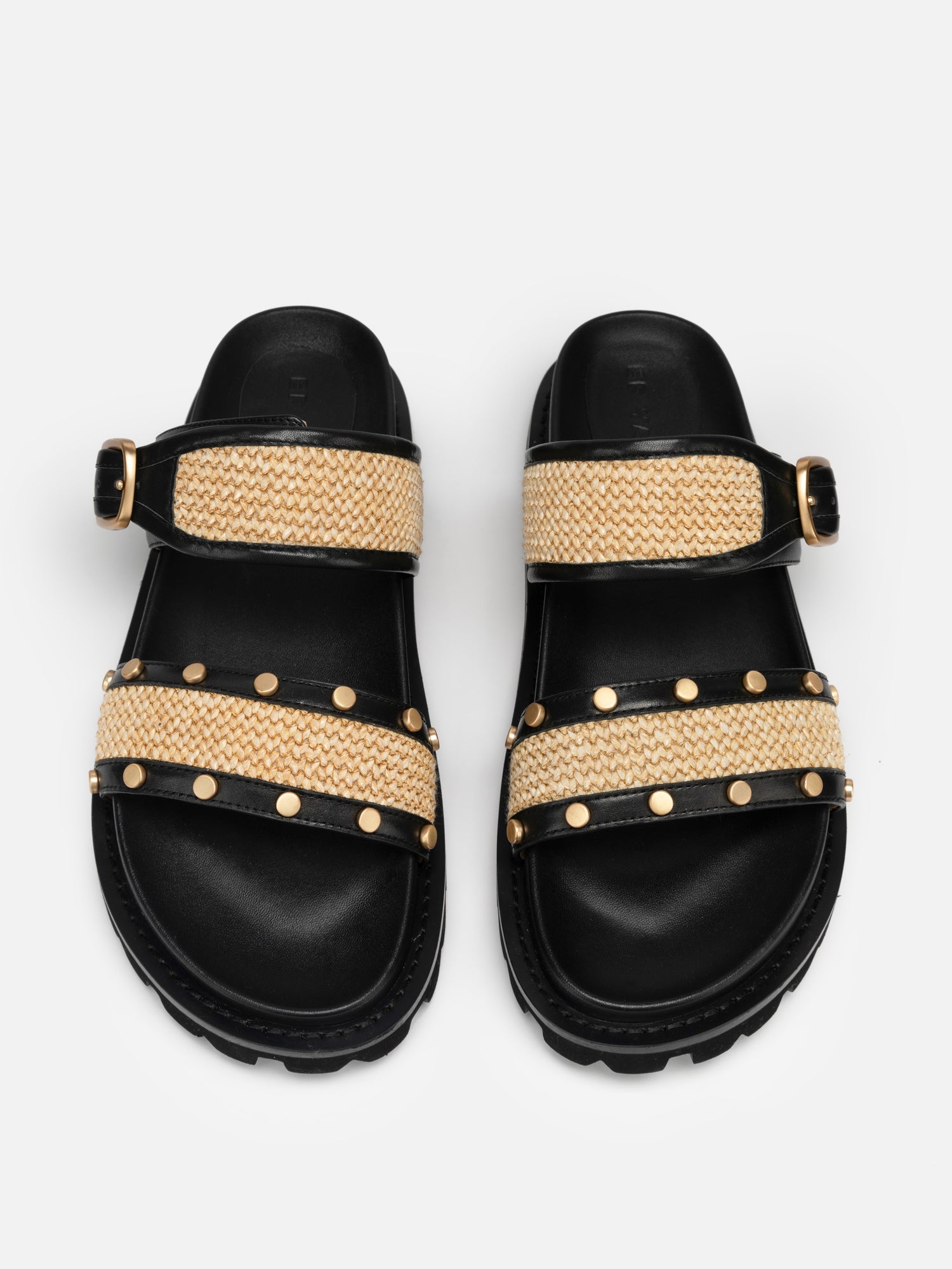 One-Strap Thick-Soled Sandals | Black