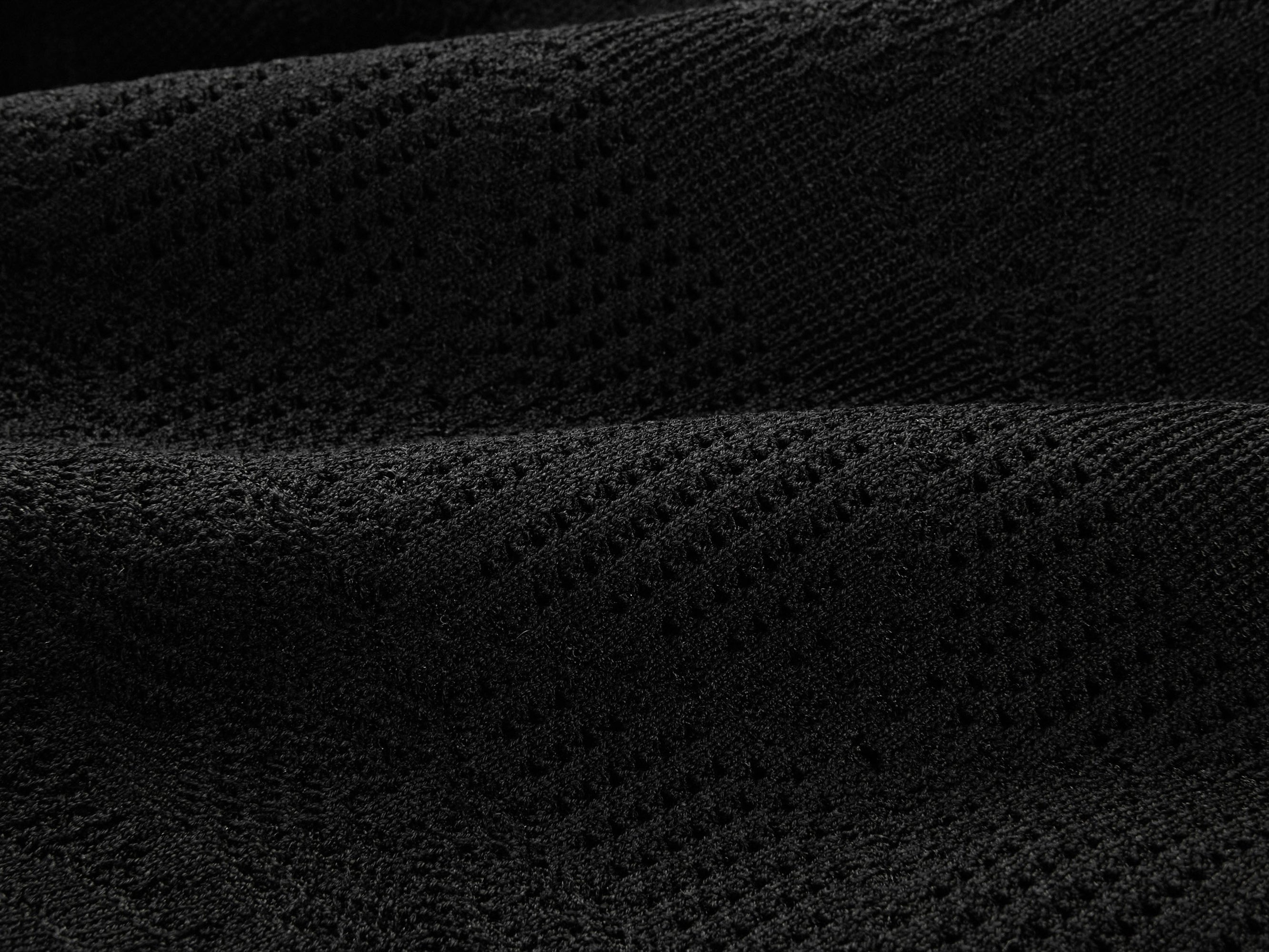 Jacquard Round Neck Cardigan | Black