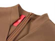 Silk Dress | Brown