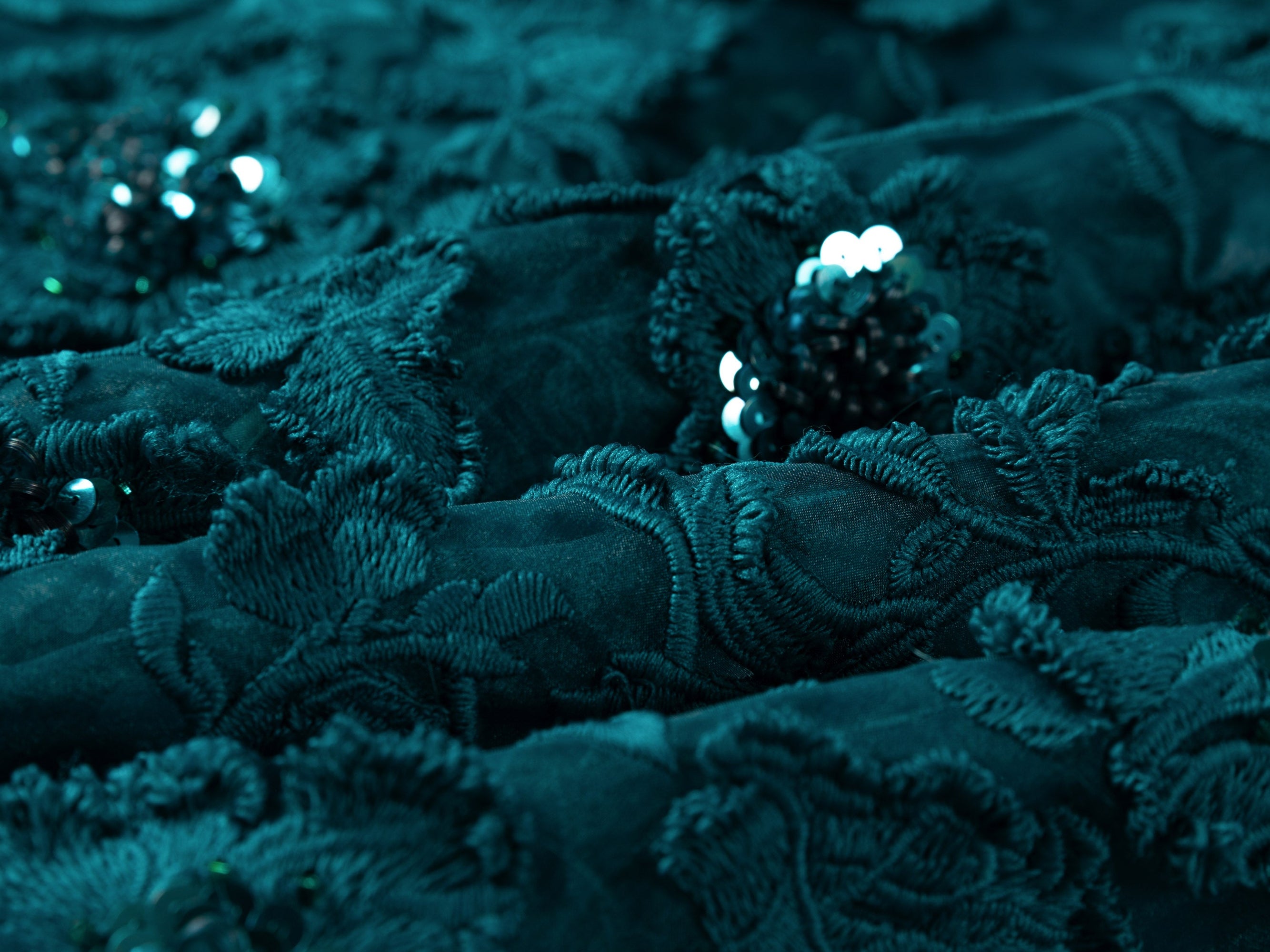 Lace Sleeveless Cocktail Dress | Teal
