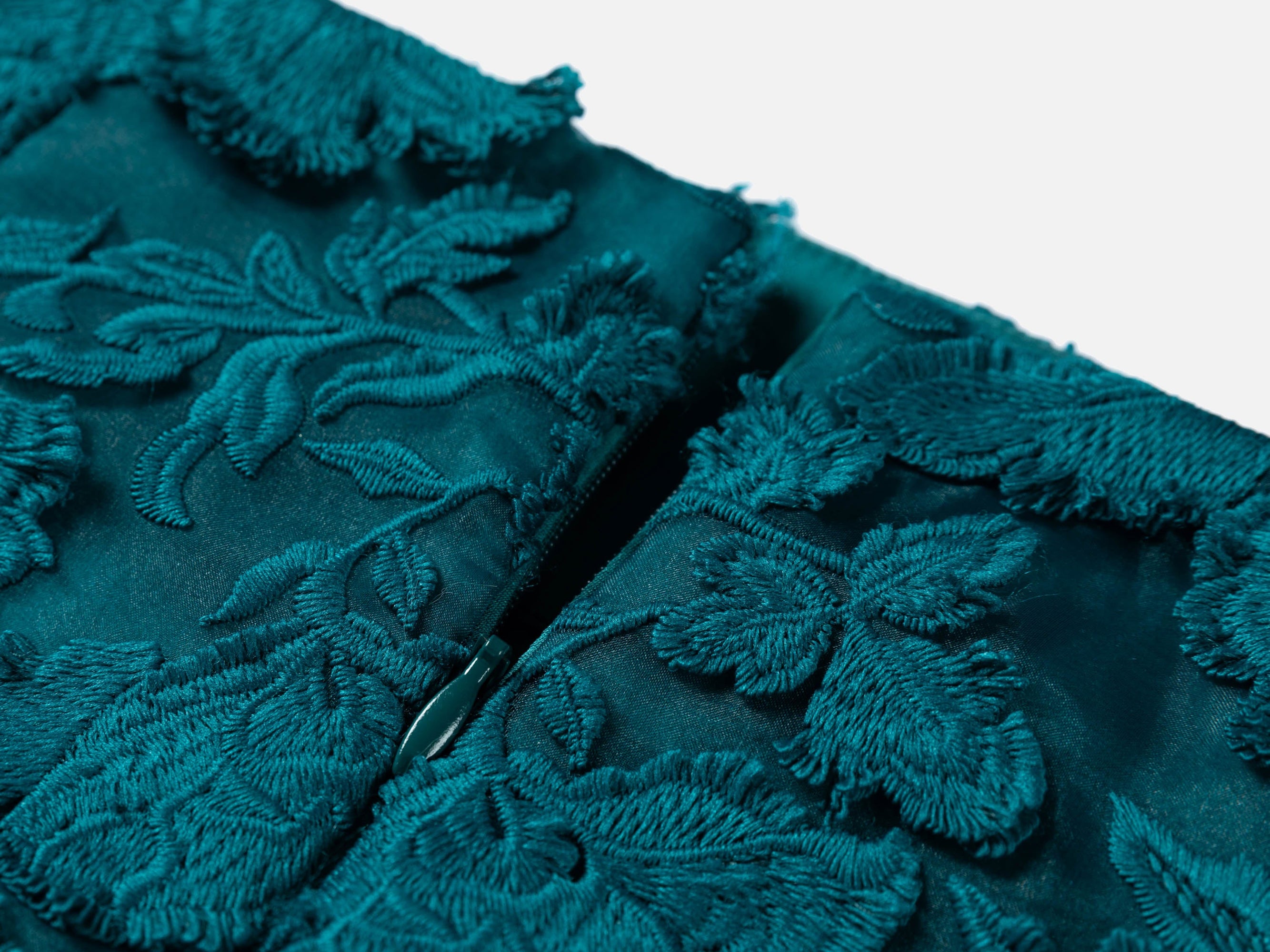 3D floral Skirt | Green