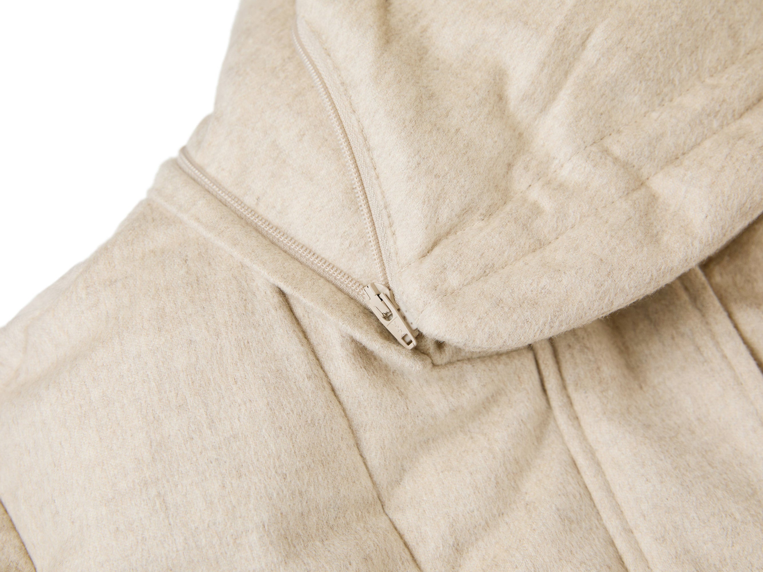 Cashmere Goose Down Long Jacket | Beige
