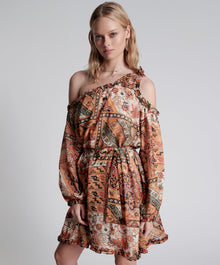 Bazaar Paisley One Shoulder Mini Dress | Paisley