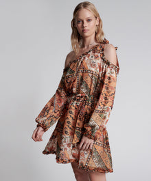 Bazaar Paisley One Shoulder Mini Dress | Paisley