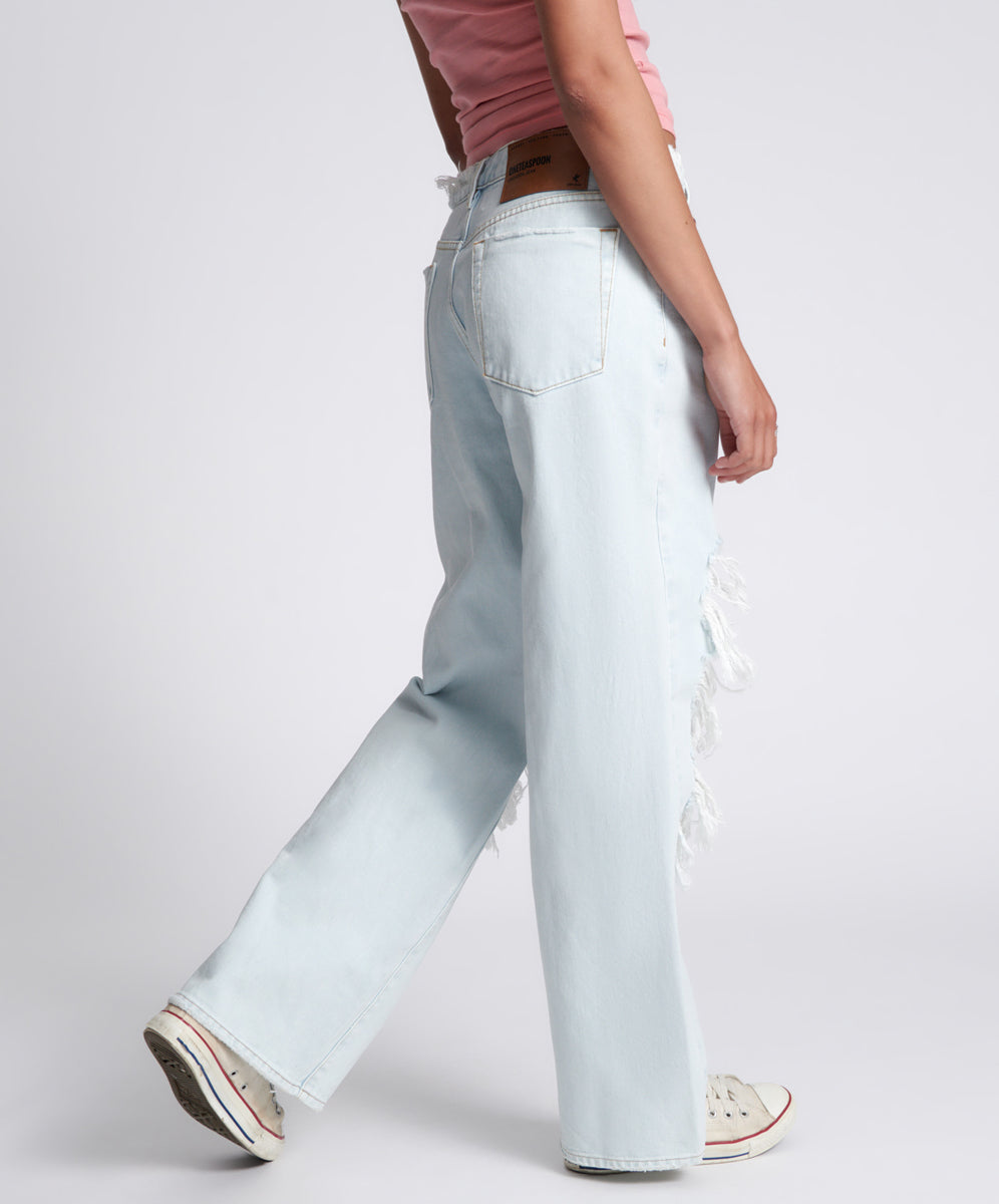 Jackson Mid Waist Wide Leg Denim Jeans | Le Surf