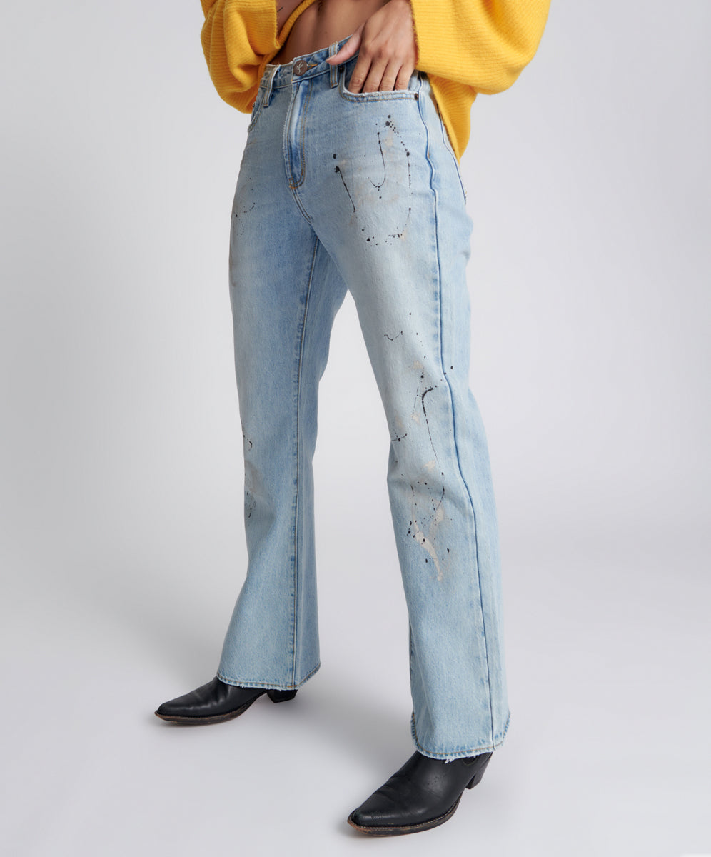 Charlie High Waist Slim Flared Denim Jeans | Fleetwood Artiste