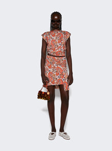 Women | Rabanne | Short Sleeve Top With Signature Piercing | Red