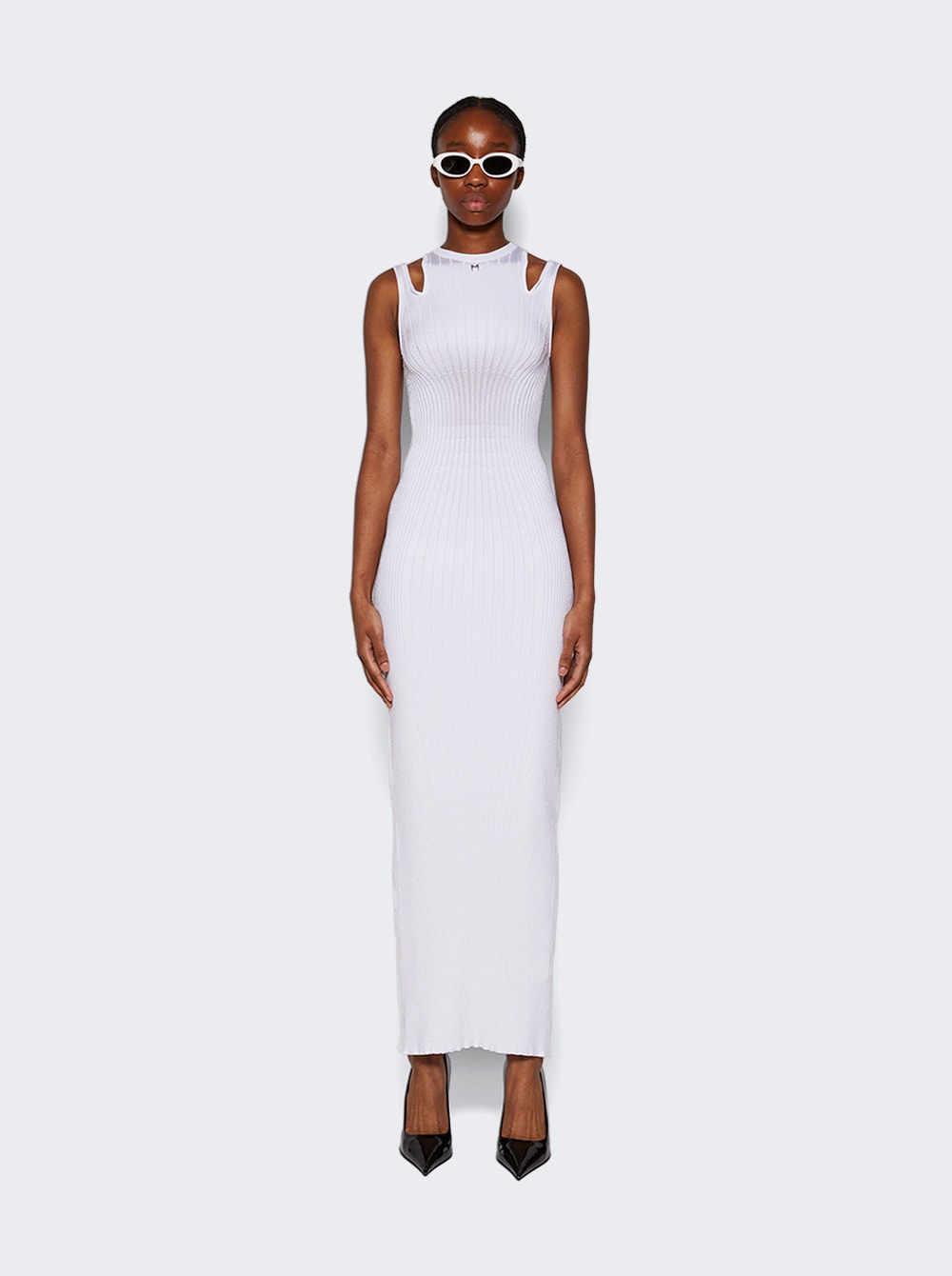 Women | Mugler | Midi Dress | Warm White