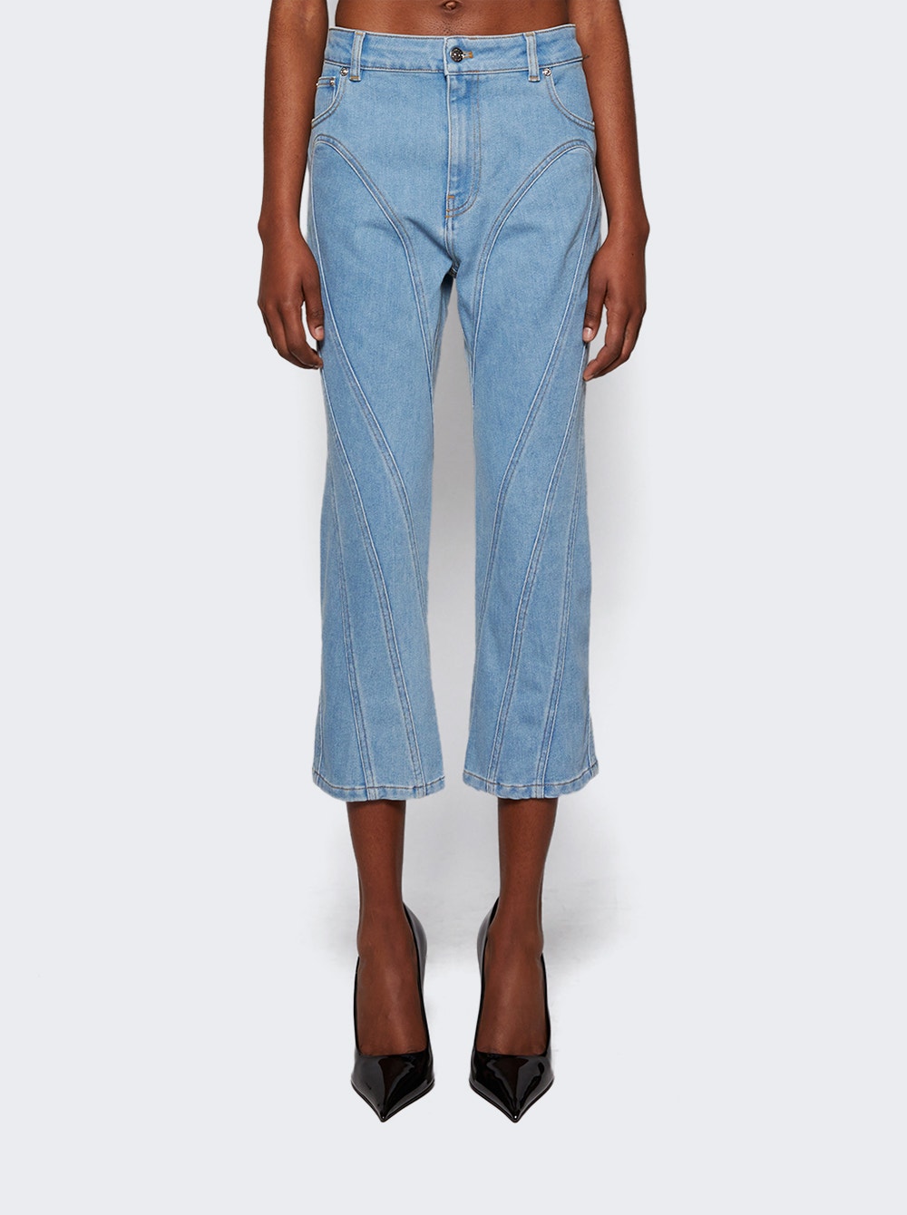 Women | Mugler | Trousers Light | Blue