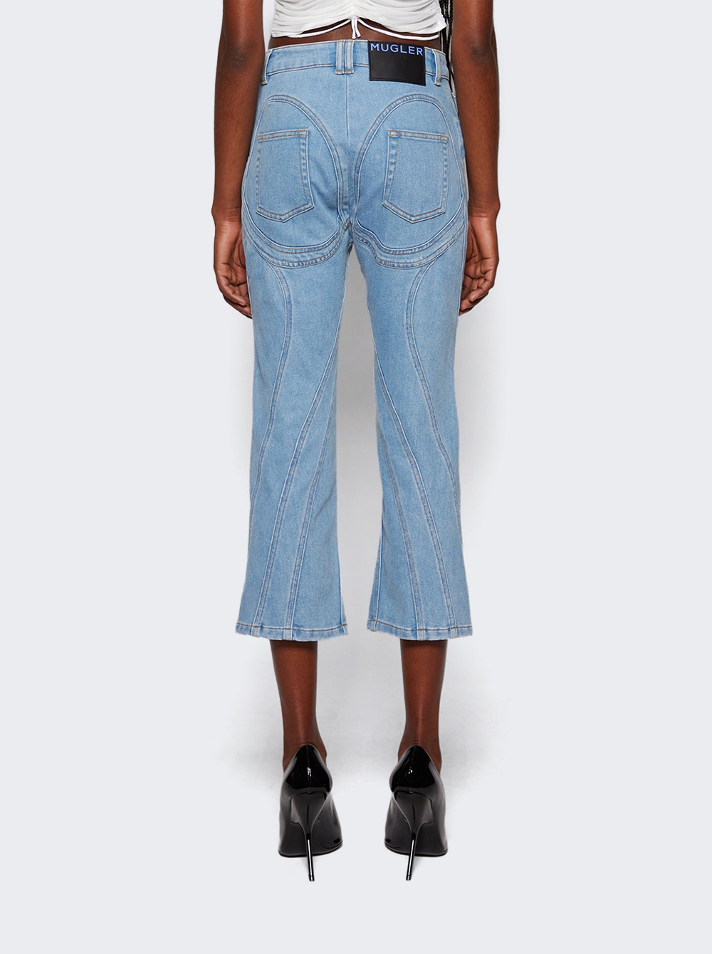 Women | Mugler | Trousers Light | Blue