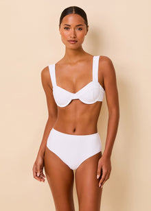 Womens | Lilo Ribbed Bikini Bottom | Optic White