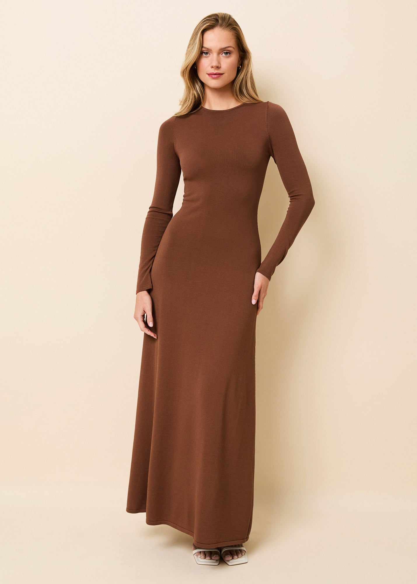 Dora Dress Coconut - Solid & Striped