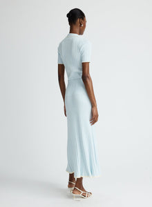 Felicia Skirt | Glacier W/ Silence Trim