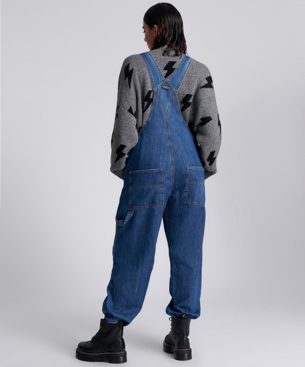 Stanton St Long Denim Overalls | Blue Night