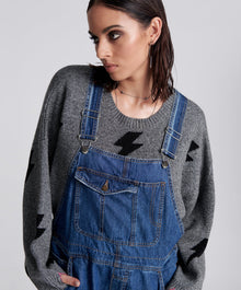 Stanton St Long Denim Overalls | Blue Night