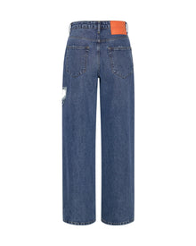 Jackson Mid Waist Wide Leg Denim Jeans | Rosewood