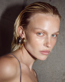 The Chrome Orb Hoops | Silver