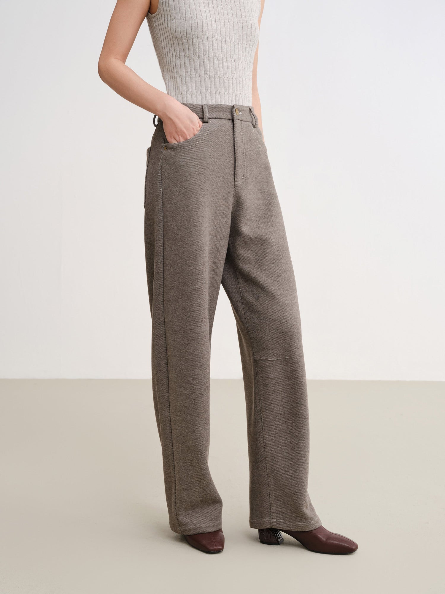 Wool Jeans | Green