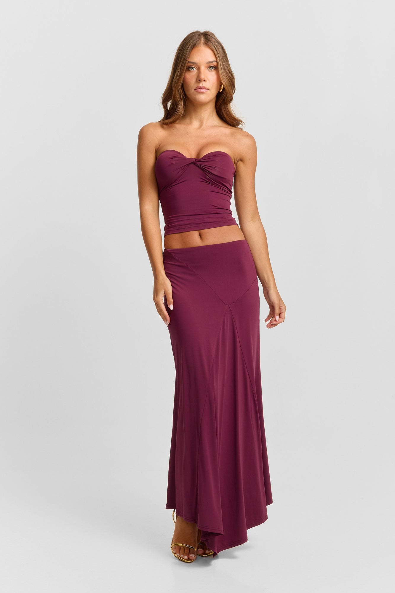 Lucinda Midi Skirt | Plum