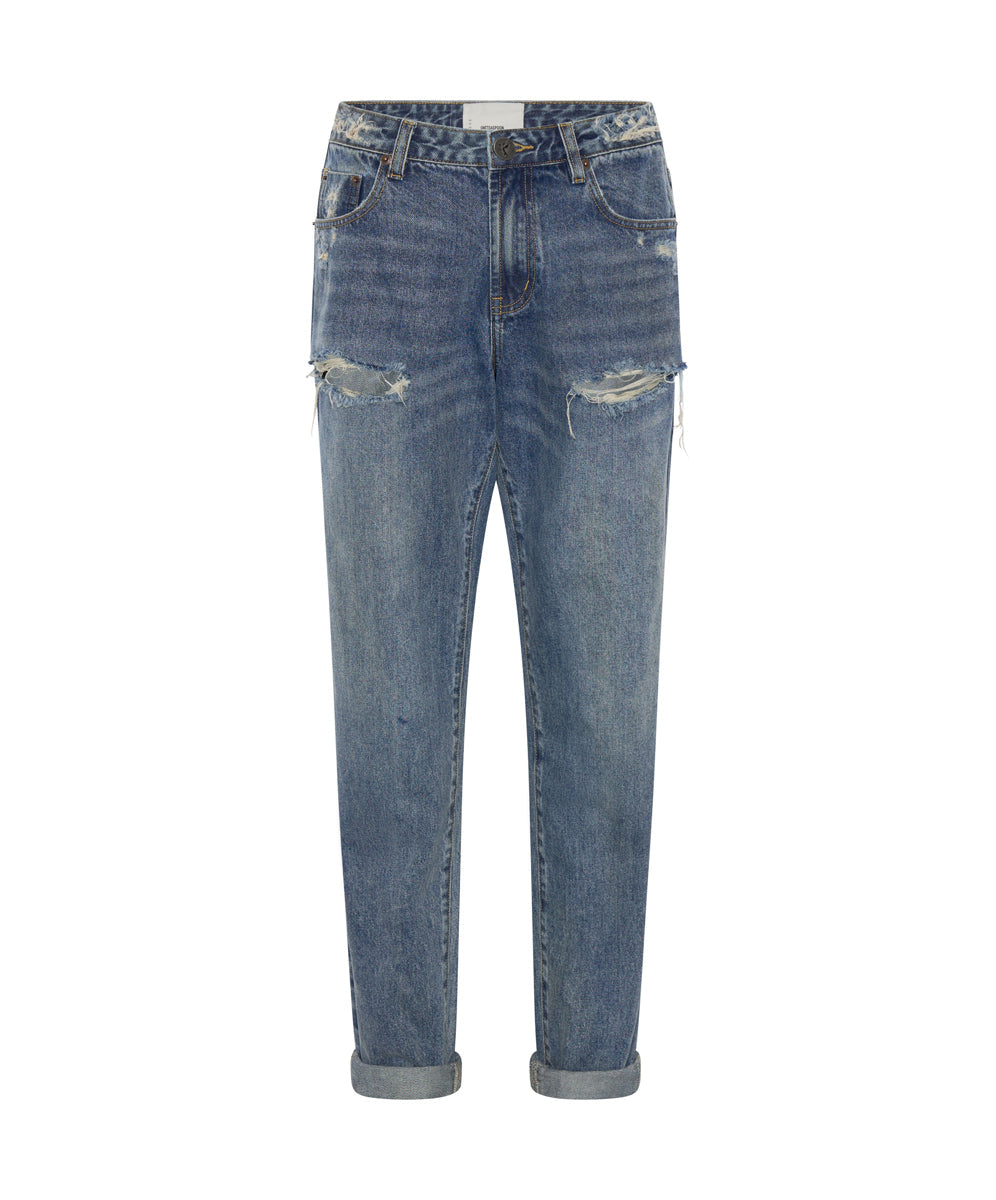 1982S High Waist Balloon Denim Jeans | Used Blue