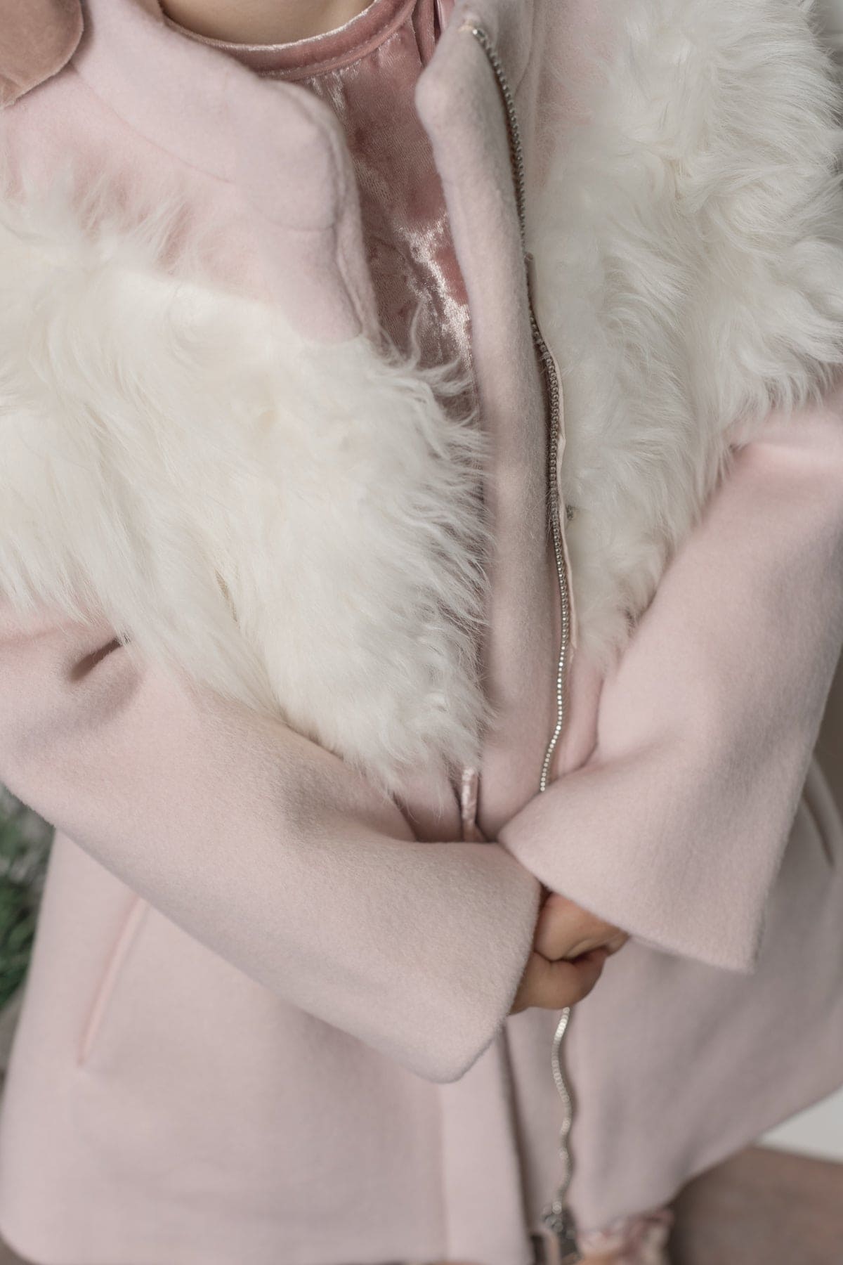 Faina Pink Wool Coat | Pink