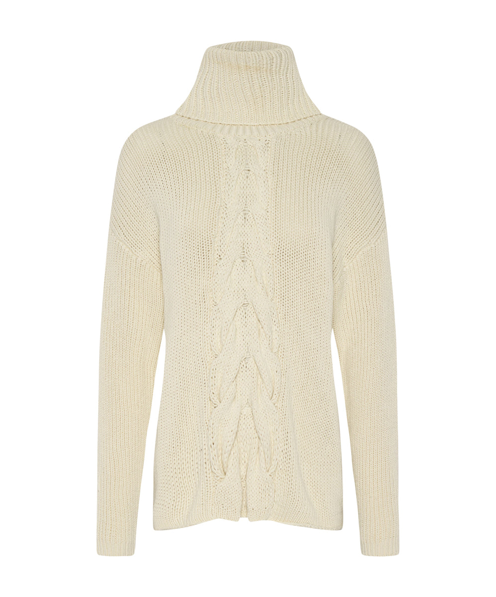 Poison Cable Knit Sweater | Creme