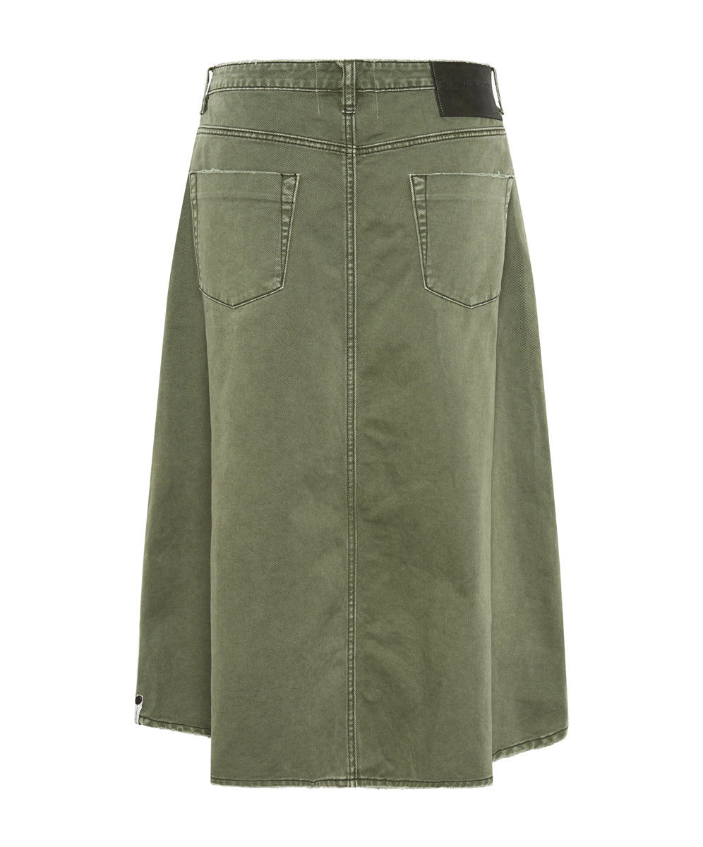 Mrs Carter Low Waist Long Denim Skirt | St Khaki