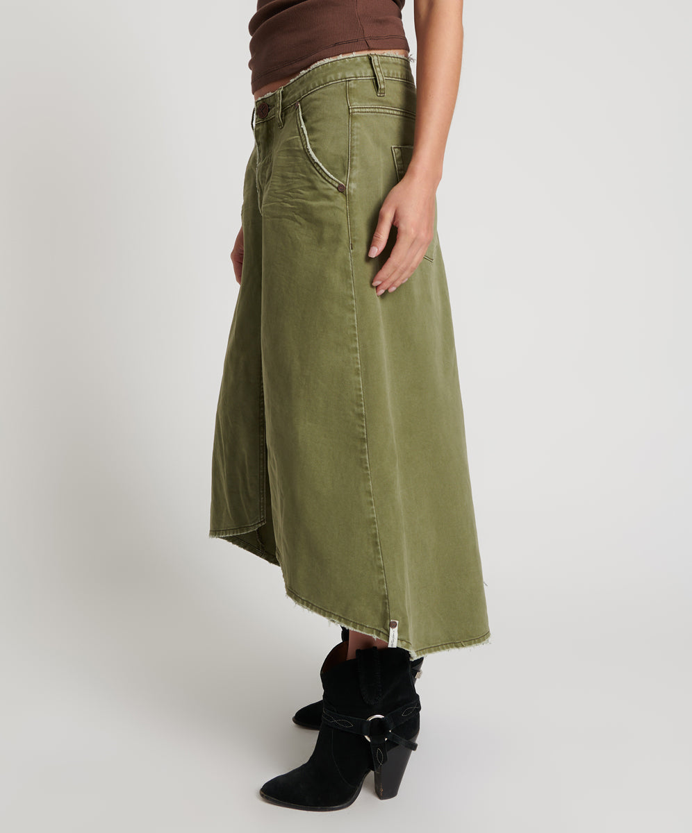 Mrs Carter Low Waist Long Denim Skirt | St Khaki