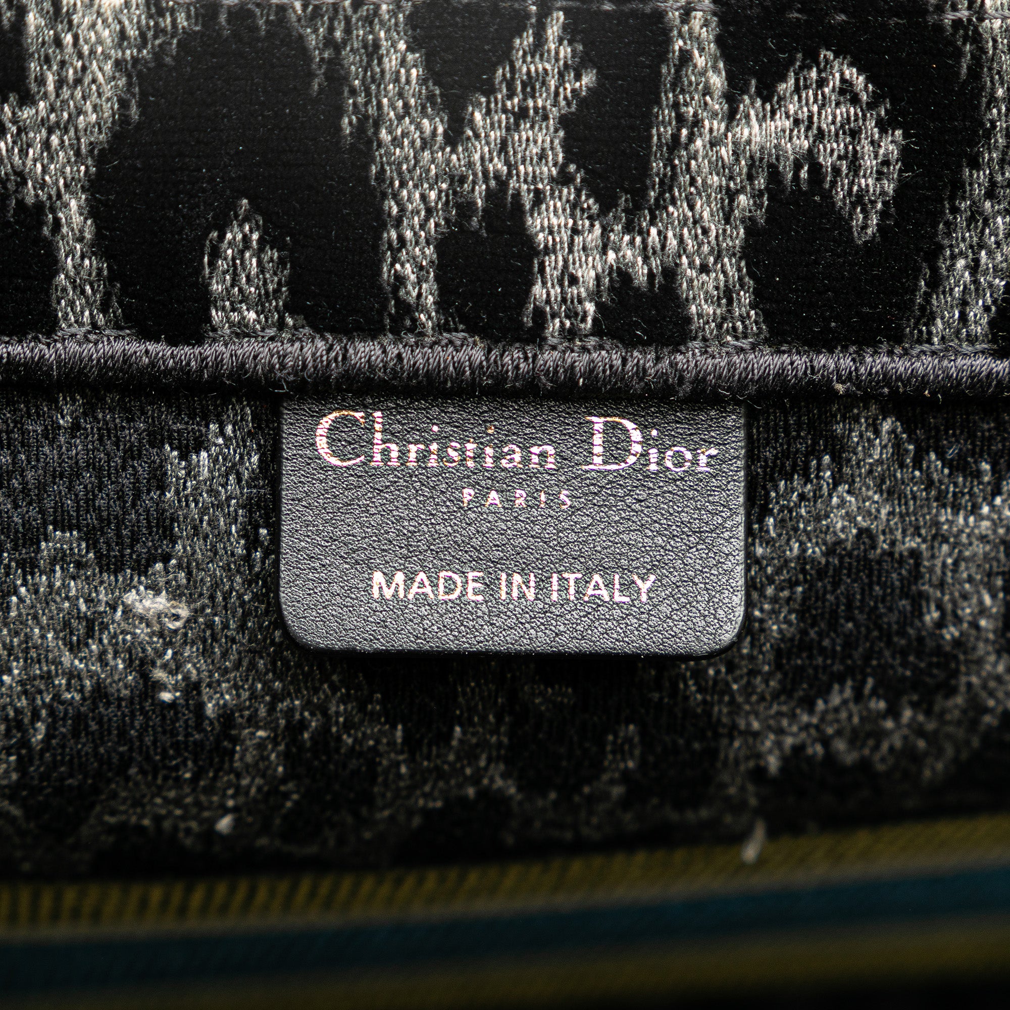 Dior | Pre-Owned Mizza Medium Embroidered Canvas Leopard Book Tote | Black