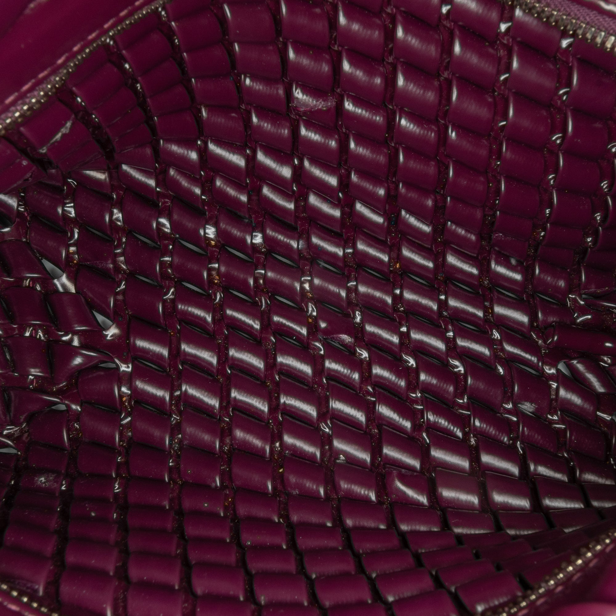 Bottega Veneta | Pre-Owned Nappa Intrecciato Slanted Clutch | Purple