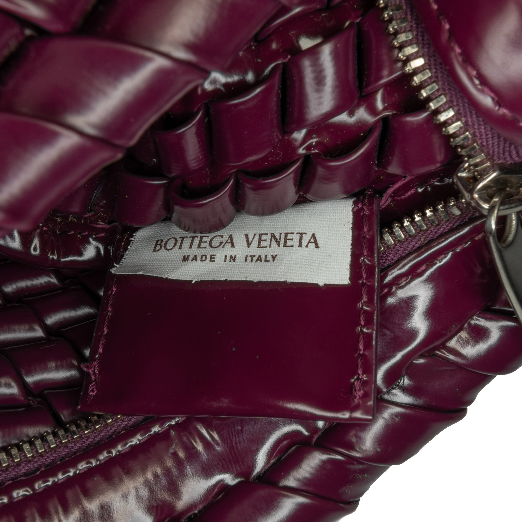 Bottega Veneta | Pre-Owned Nappa Intrecciato Slanted Clutch | Purple
